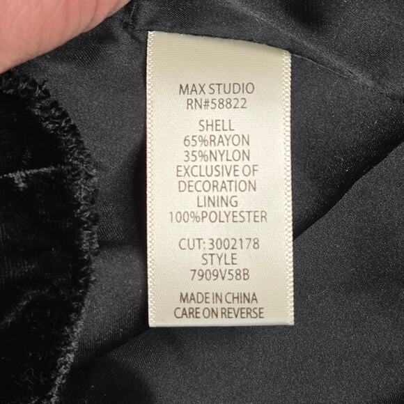 Max Studio Dress M Shift Mini Velvet Halter Burnout Cocktail Party Art Deco - Picture 7 of 13